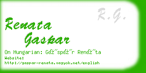 renata gaspar business card